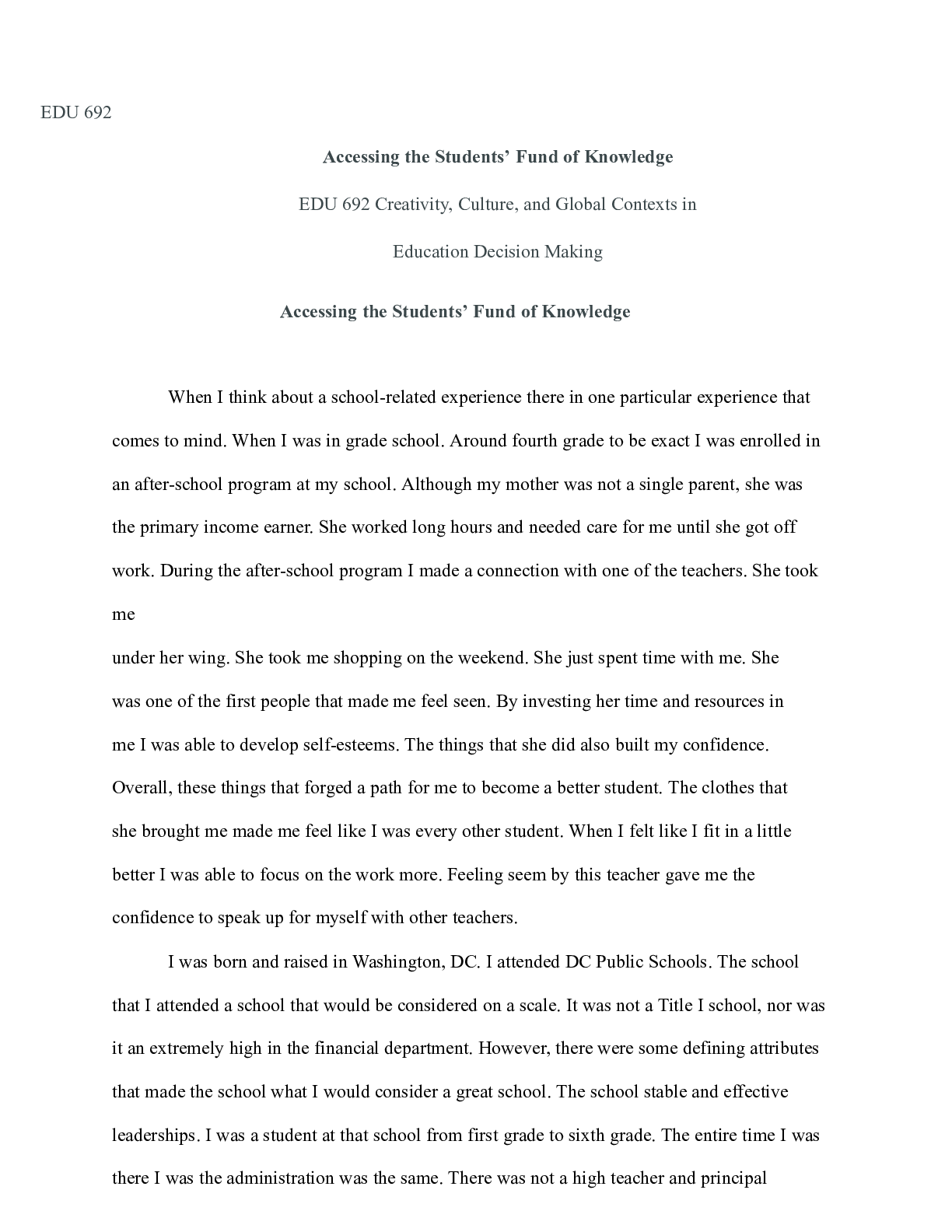 Preview image of EDU692 Wk1.docx document